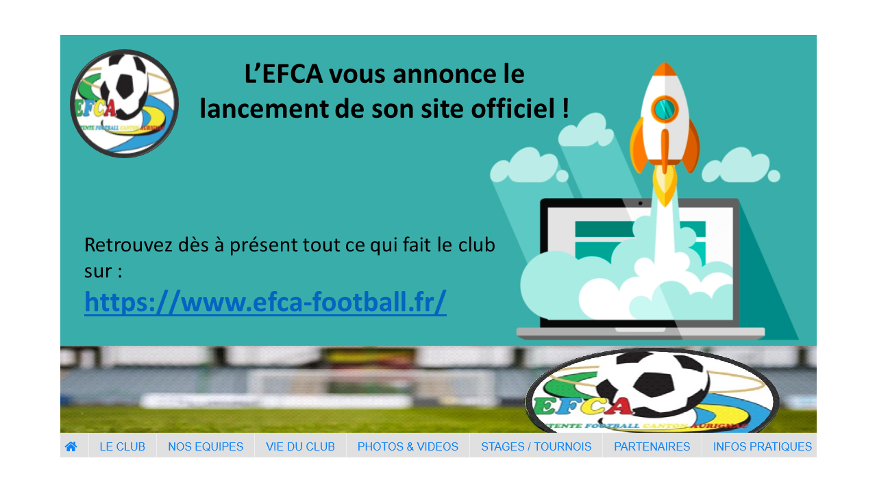 Lancement officiel du site internet de l’Entente Football Canton Aurignac