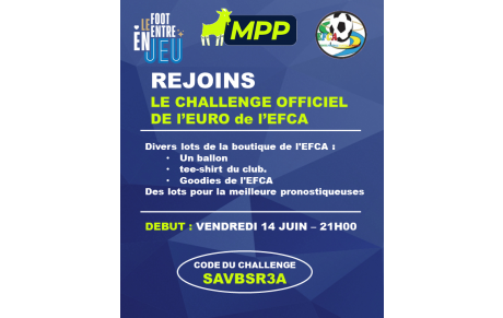 l'EFCA lance son premier tournoi MPP !